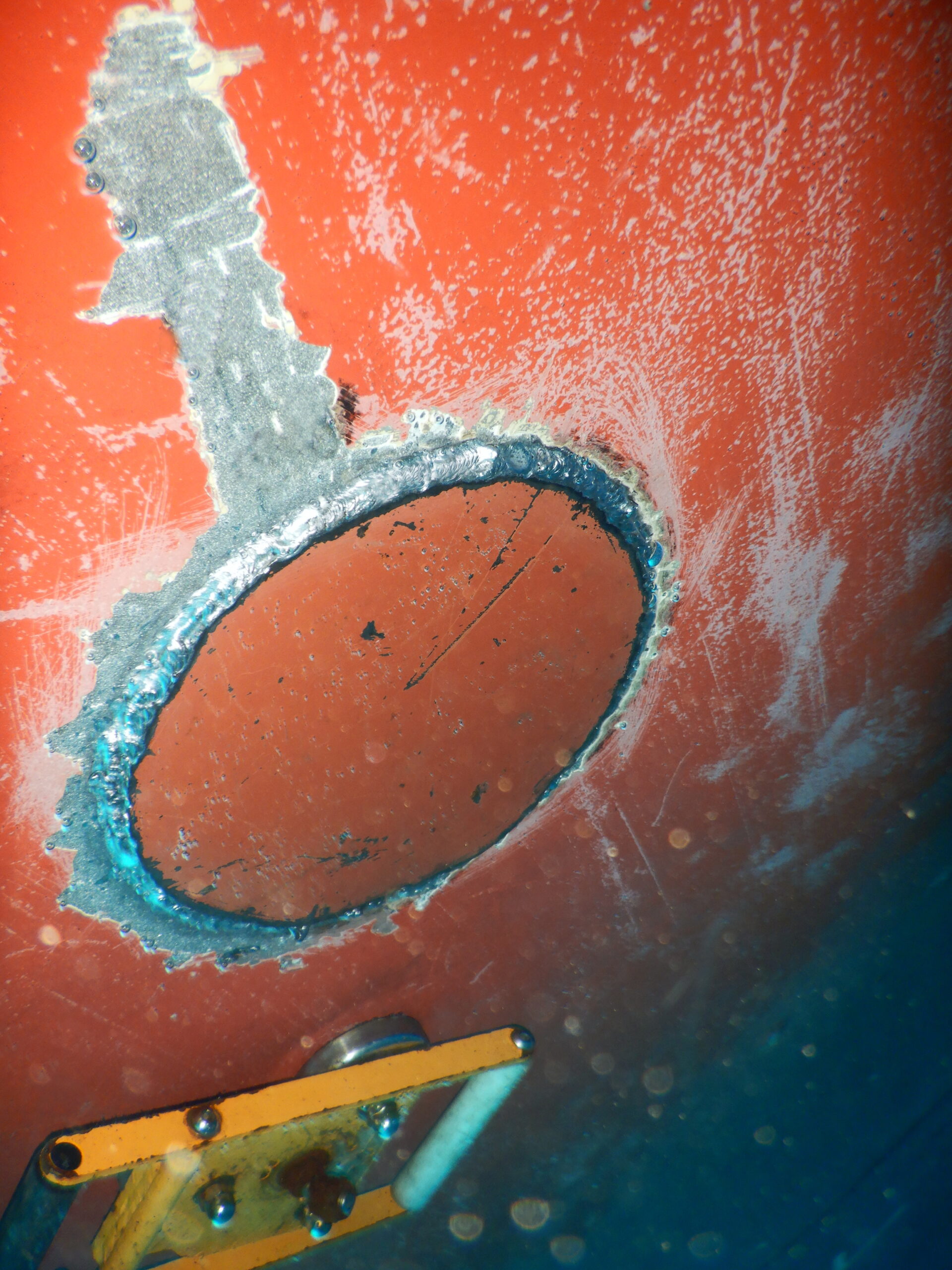 Welding of steel doubler plate